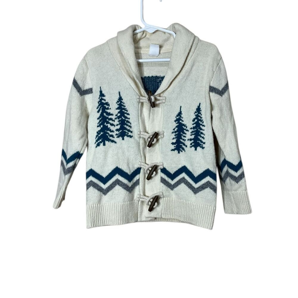GAP Kids Winter Yeti Cardigan Sweater Button Up Toddler 3 Years